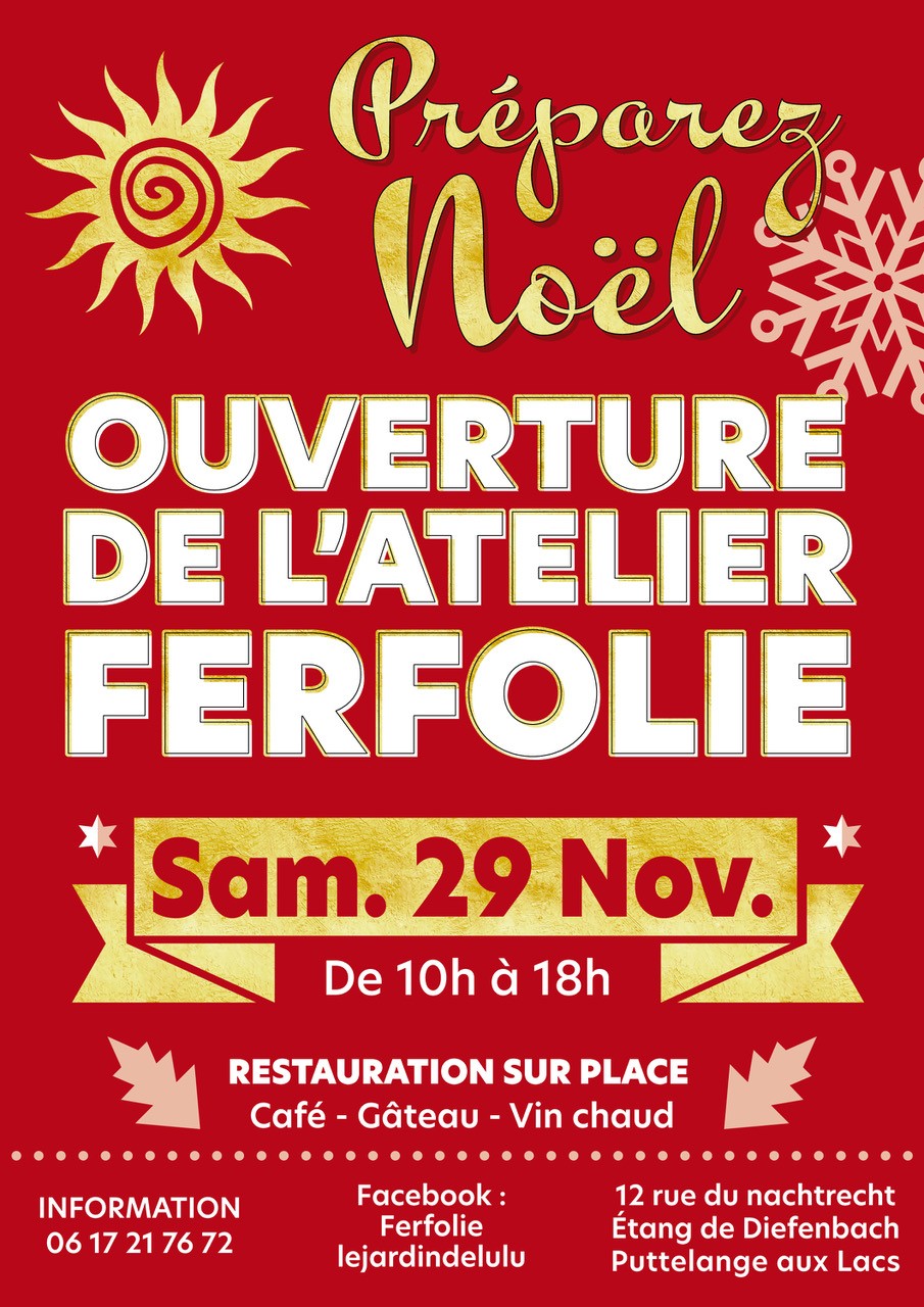 You are currently viewing Ouverture de l´atelier FERFOLIE