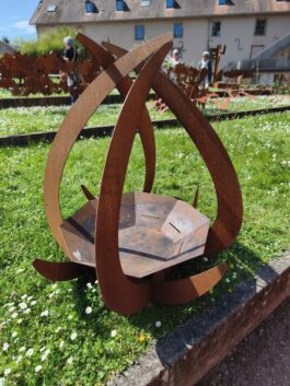 Brasero flamme contemporaine